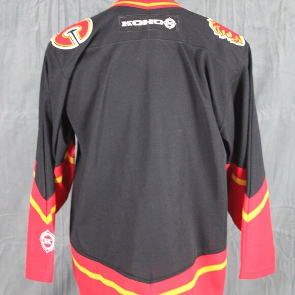 Calgary Flames Jersey (VTG) - 1990s Alternate Jersey by Koho - Men's Medium - Picture 6 of 10